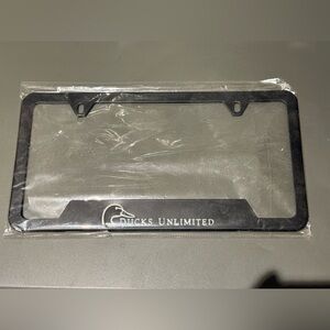 Ducks Unlimited Black License Plate Frame
